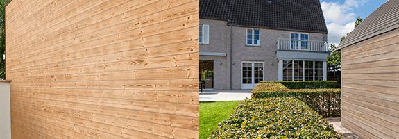 Durasid Foresta 250mm Siding with V-groove Siberian Larch 5m 