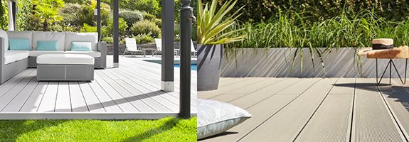 140mm Slate Grey Double Faced Twinson Decking 6m 