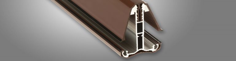 Extra Brown End Cap For Self Support Glazing Bar