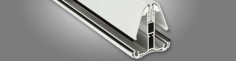 4m White Eaves Beam To Suit Self Support Glazing Bars 