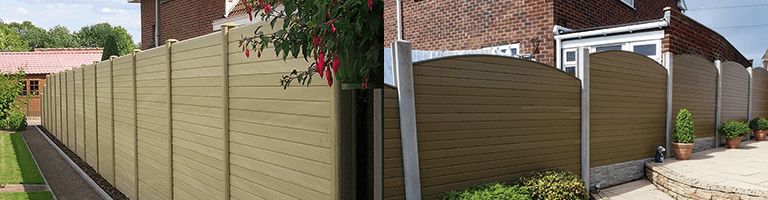 110mm x 90mm PVC Composite Fence Post Natural 2.7m