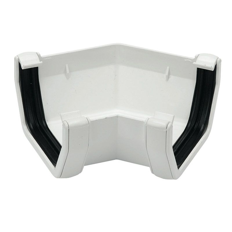 114mm Square White 135° Gutter Angle 