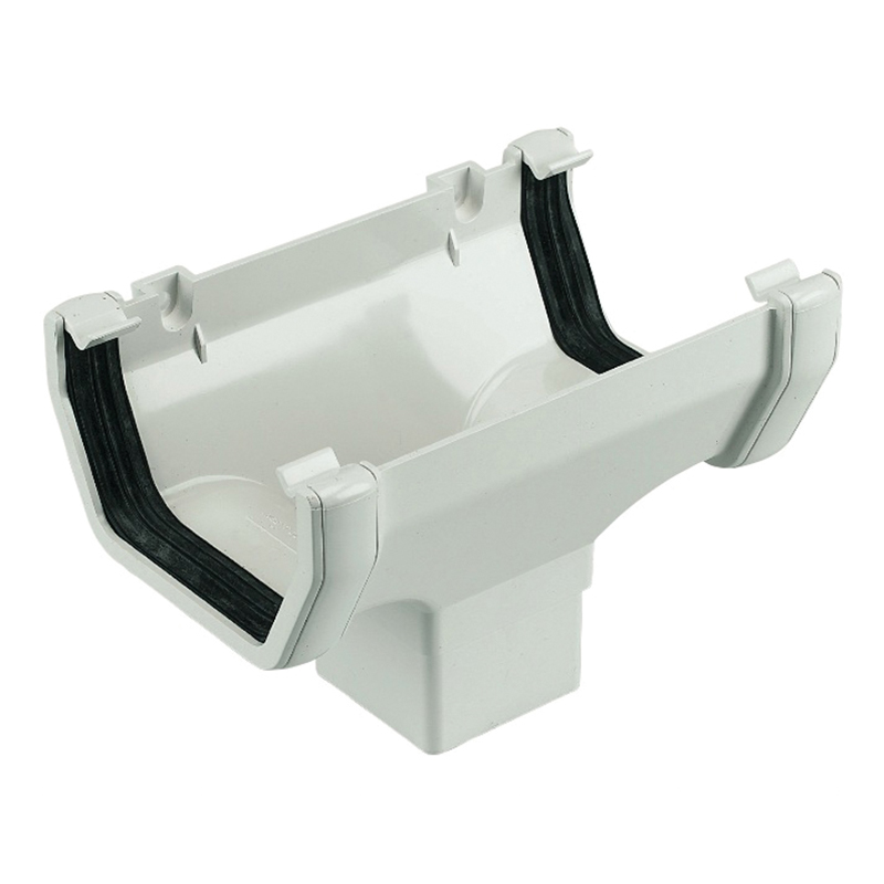 114mm Square White Running Outlet  image