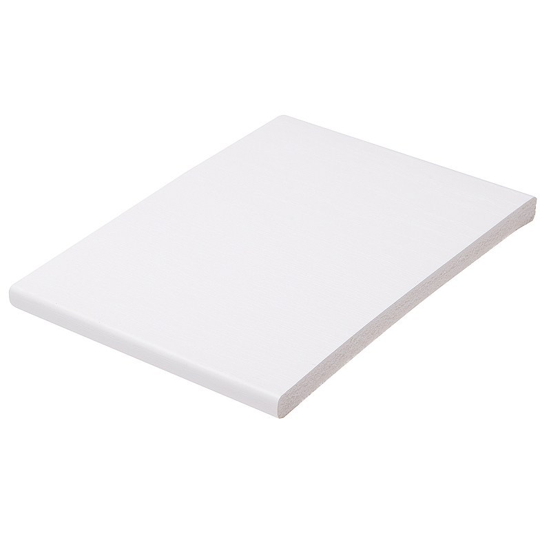 150mm x 9mm White Woodgrain Flat Soffit Board 5m image
