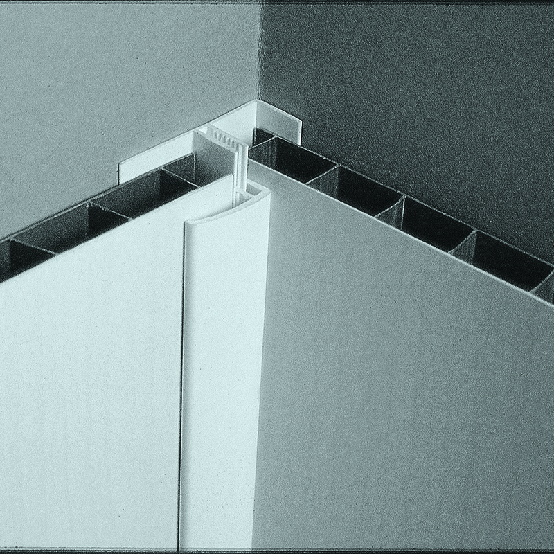 White 8-10mm Zest Wall Panel Multipurpose Corner 2.6m 