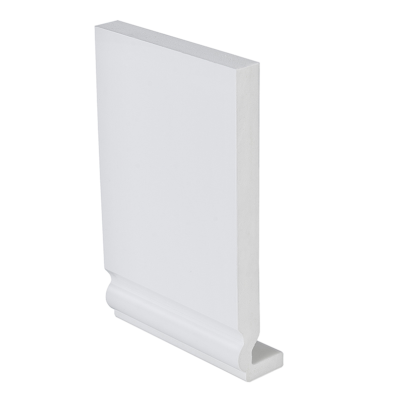 405mm x 16mm Ogee White Double Ended Fascia Board 5m image