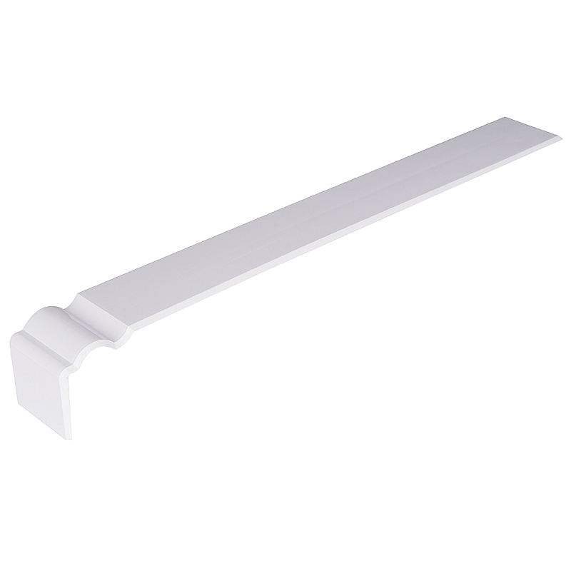 300mm x 35mm Plain White Ogee Fascia Joint image