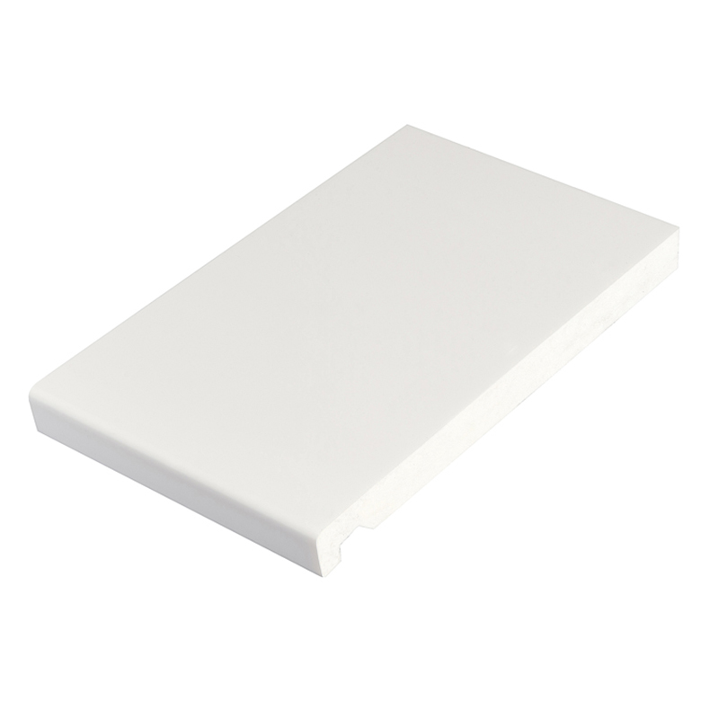225mm x 16mm White Flat Replacement Fascia Board 5m image