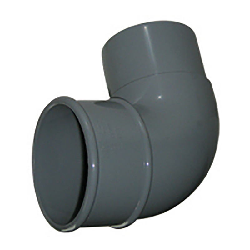 68mm Round Grey 90° Downpipe Bend  image