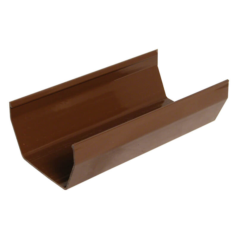 114mm Brown Square Gutter 4m image