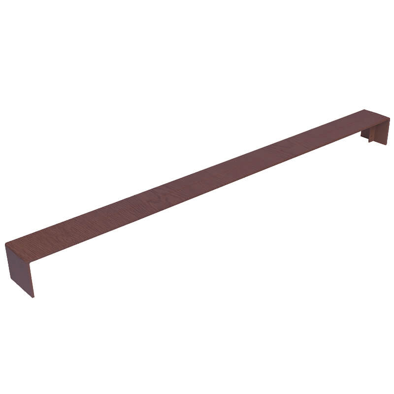 500mm x 35mm Rosewood Woodgrain Double Ended Fascia Joint image