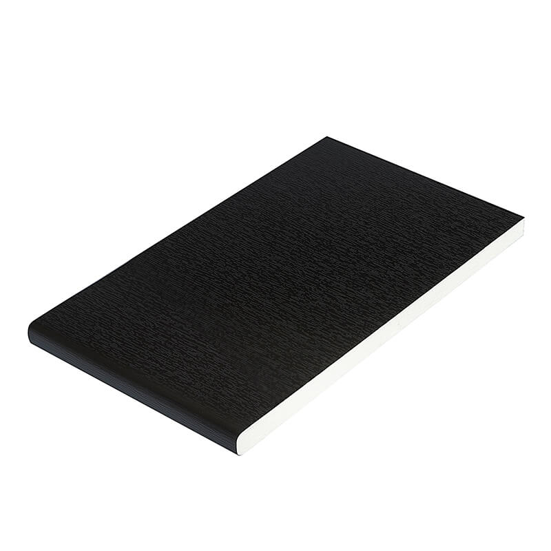 100mm x 9mm Black Ash Flat Soffit Board 5m image