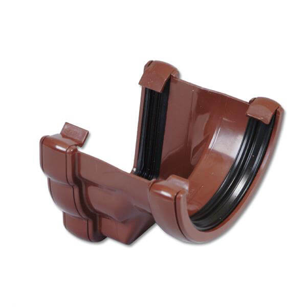 Ogee Adaptor to Brown Half Round Right Hand  image