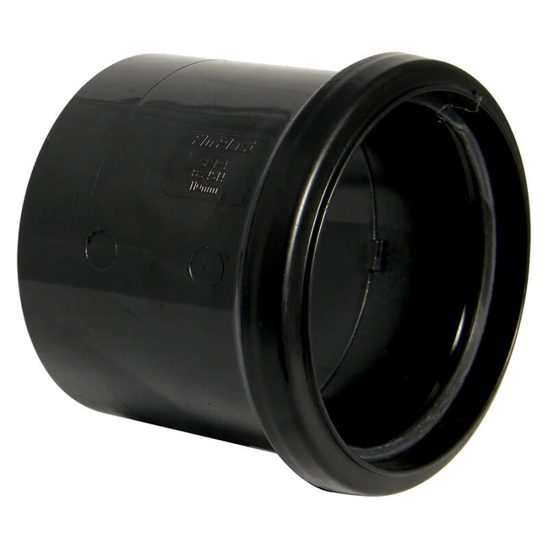 Coupling Single Socket Black 110mm  image