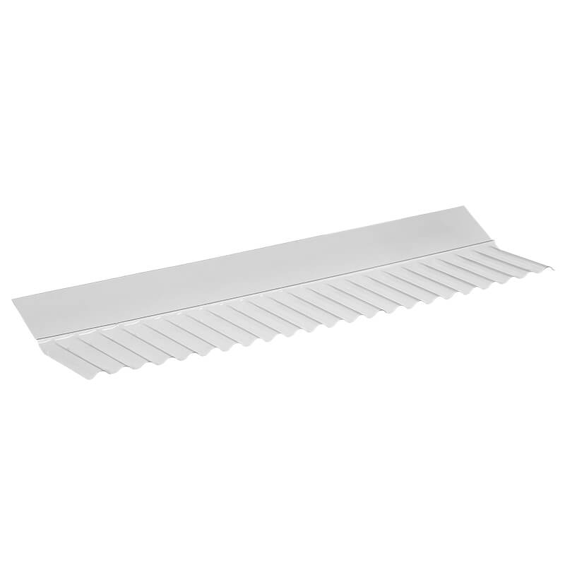 Wall Flashing For Use With Miniature Corrugated PVC Sheet