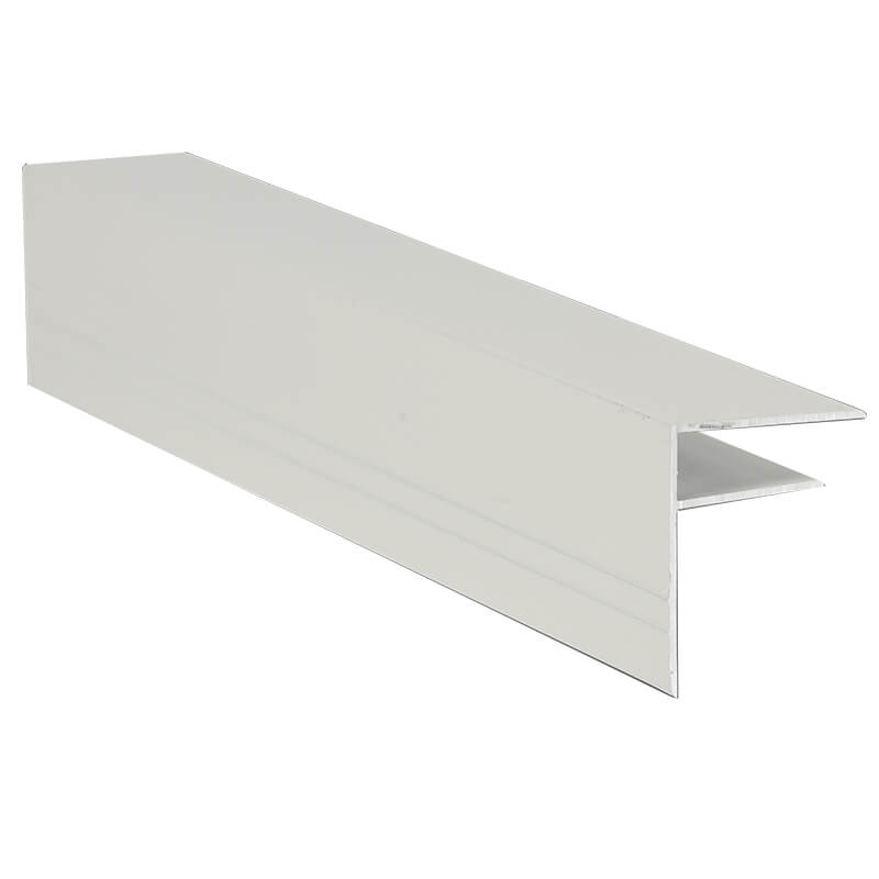 Aluminium F Section 10mm 3m White (Ral9010) image
