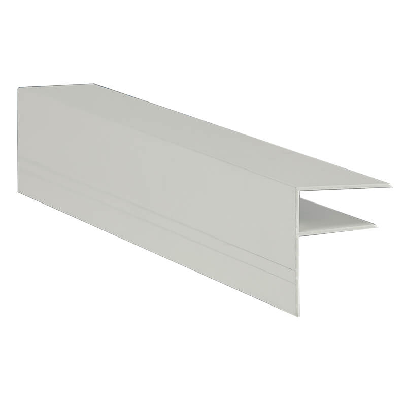 Aluminium F Section 16mm 3m White (Ral9010)