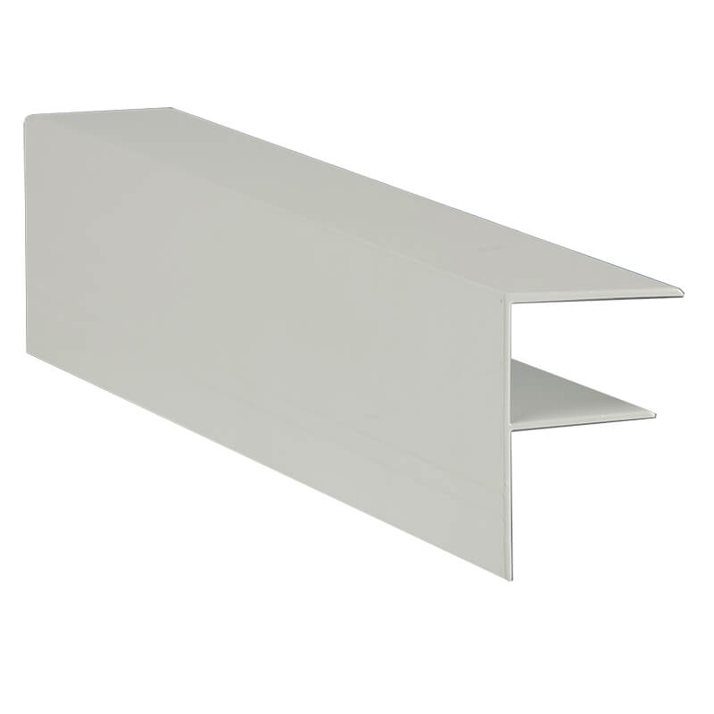 Aluminium F Section 25mm 4m White (Ral9010) image
