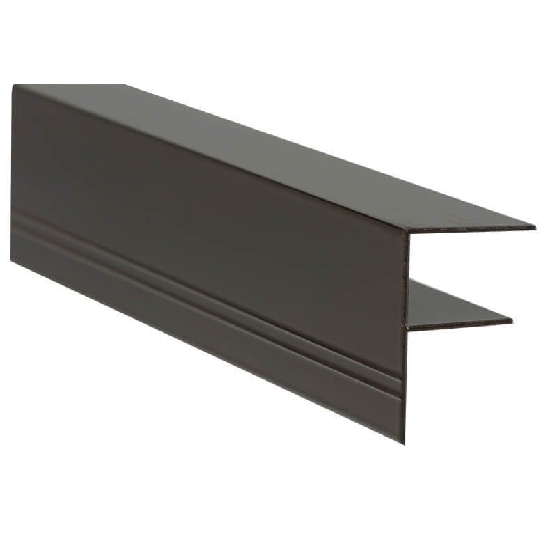 Aluminium F Section 35mm 3m Brown (Ral8040) image