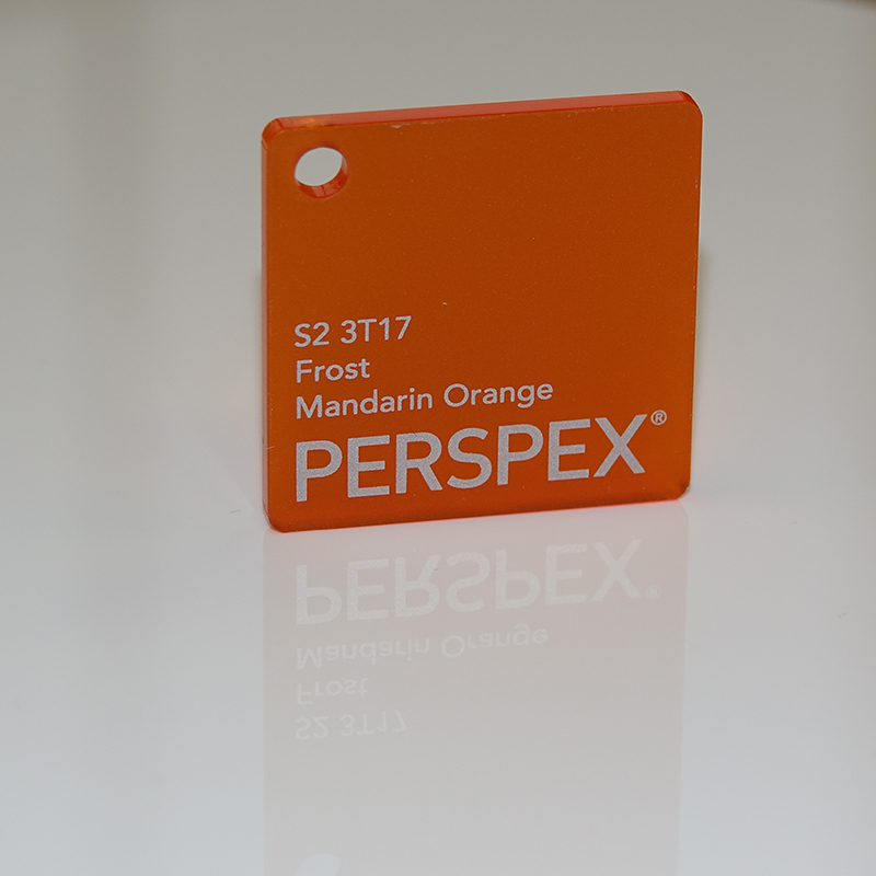 Perspex® Frost 5mm Mandarin Orange S2 3T17 2030mm x 1520mm