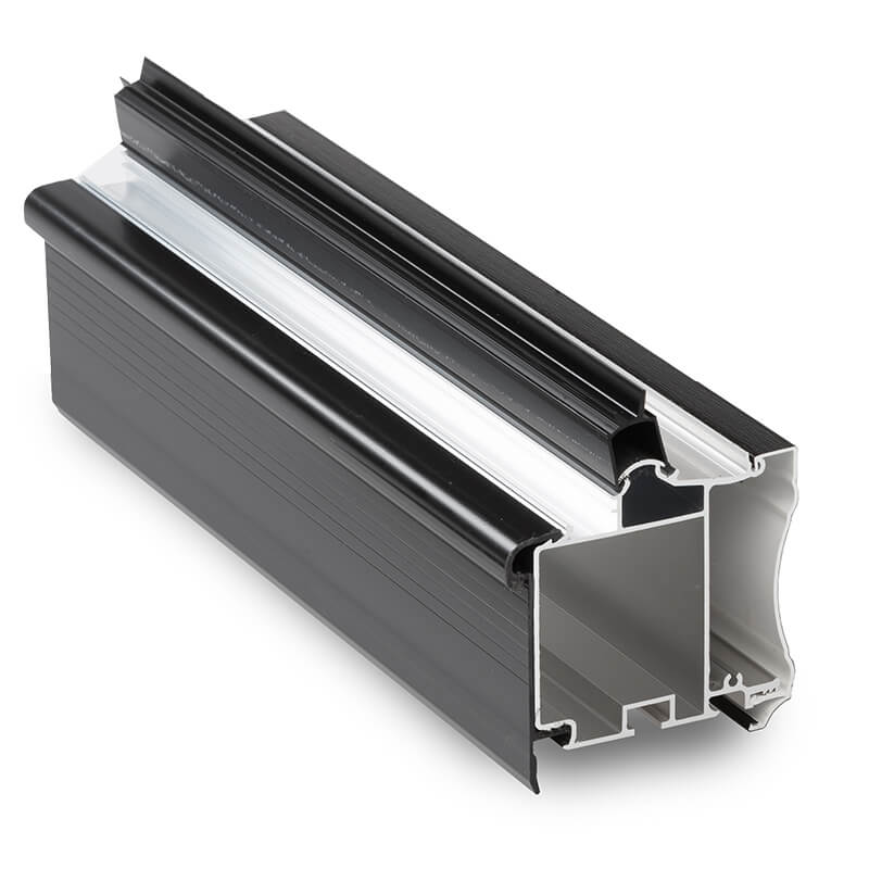 3m Black Ash Eaves Beam To Suit Self Support Glazing Bars 