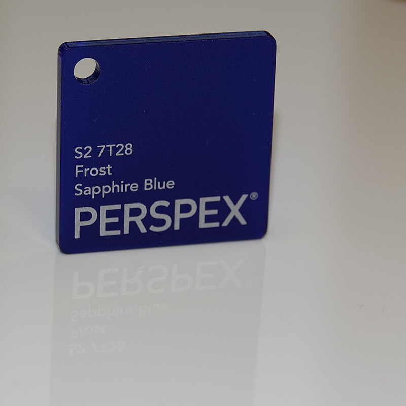 Perspex® Frost 3mm Sapphire Blue S2 7T28 2030mm x 1520mm