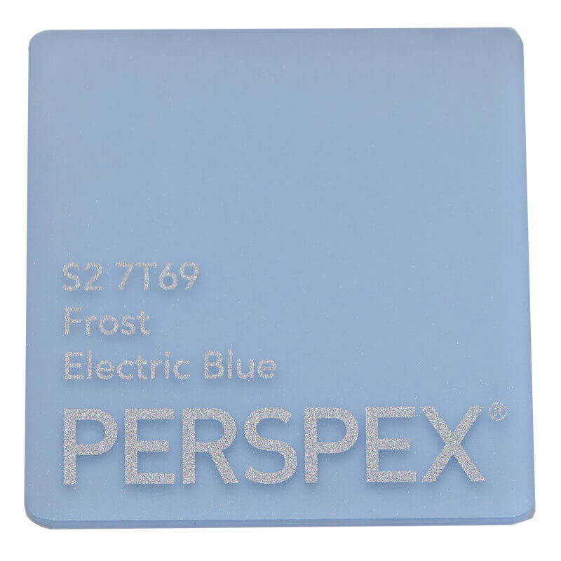 5mm Perspex Frost Electric Blue S2 7T69 image