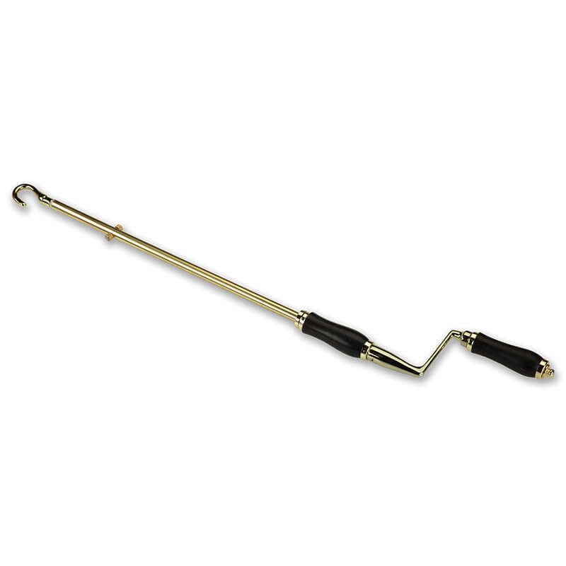 1500mm Manual Vent Brass Crank Handle Pole image