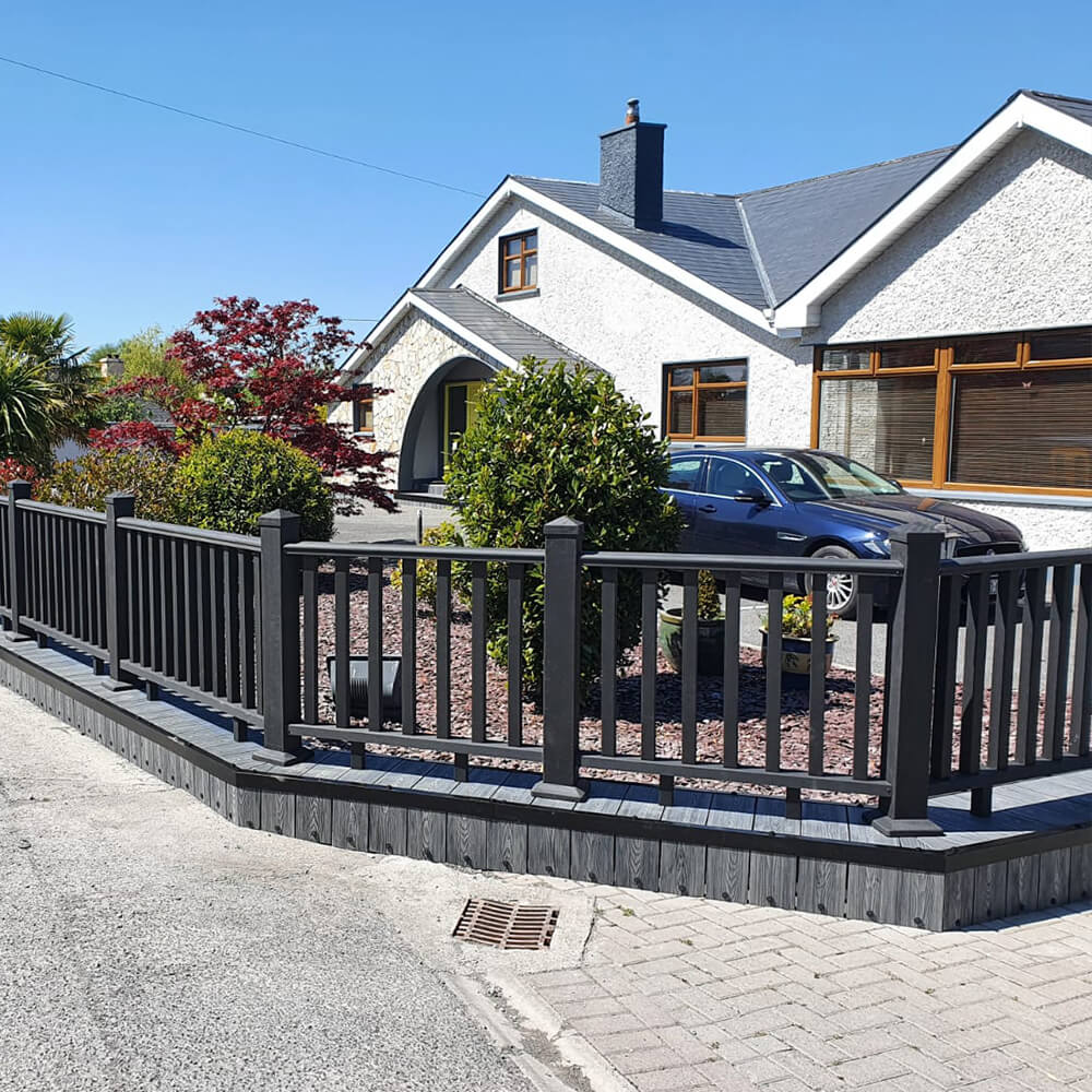 Charcoal Balustrade Post and Rail System 1.8m
