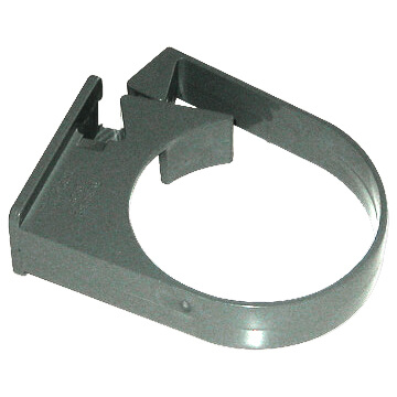 68mm Round Single Fix Grey Pipe Clip  image