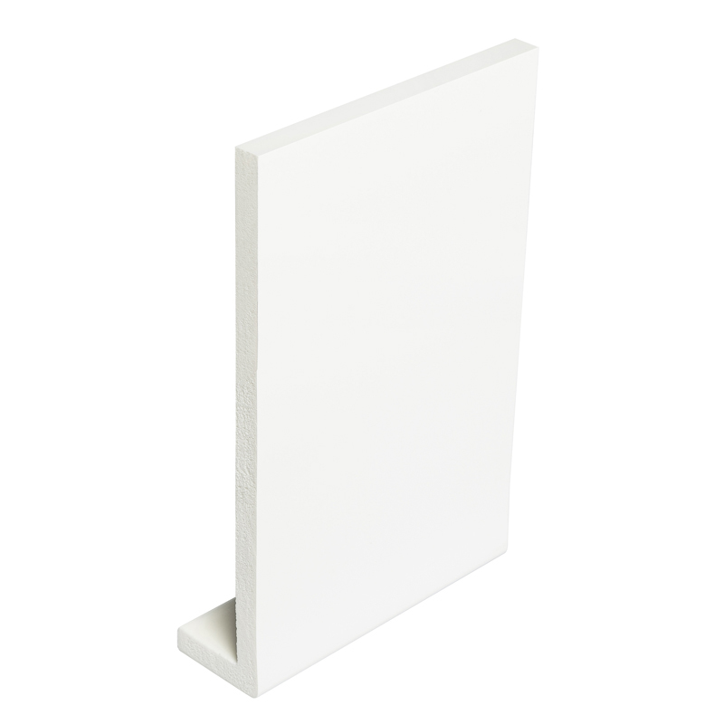 405mm x 9mm White Fascia Cover Board 1.25m Double Ended image