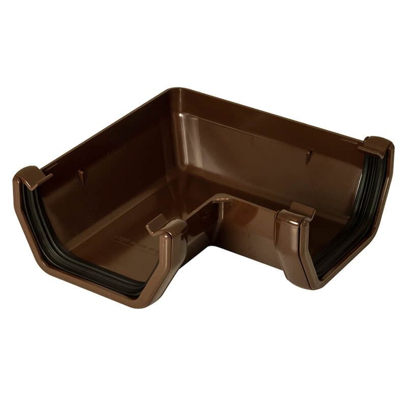 114mm Square Brown 90° Gutter Angle  image