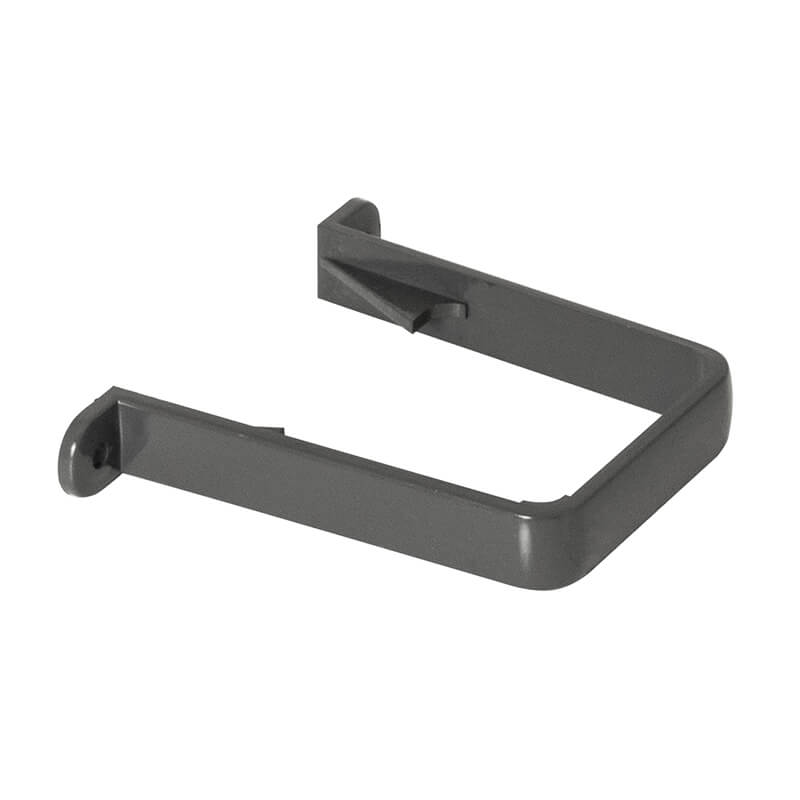 65mm Square Anthracite Grey Pipe Clip  image