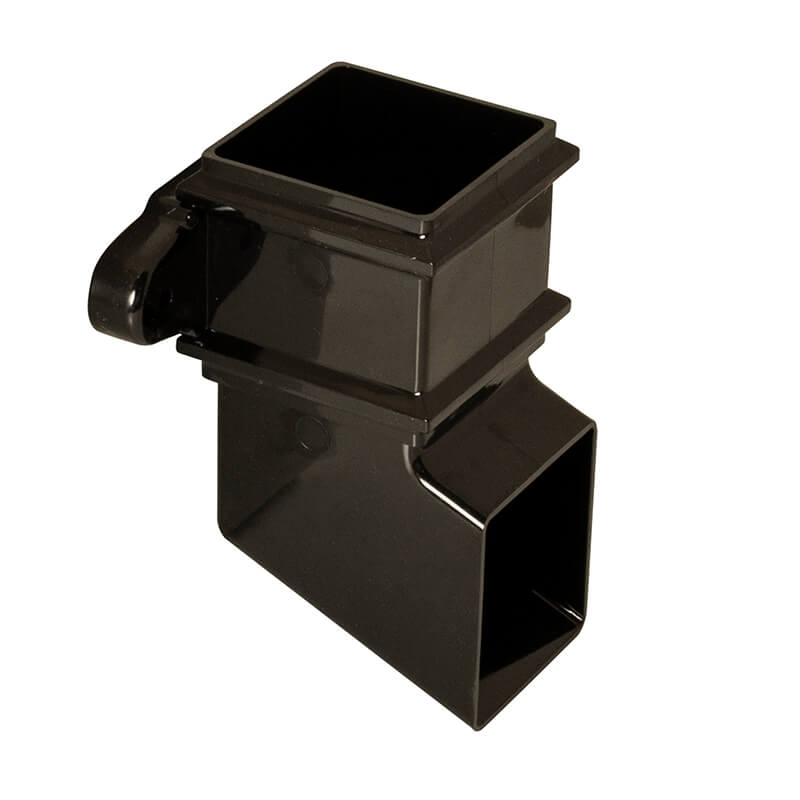 65mm Square Black Shoe with Fixing Lugs image