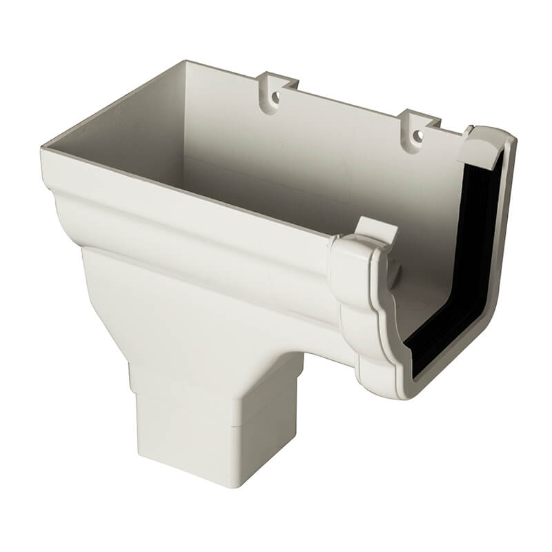 Ogee White Left Hand Stopend Outlet  image