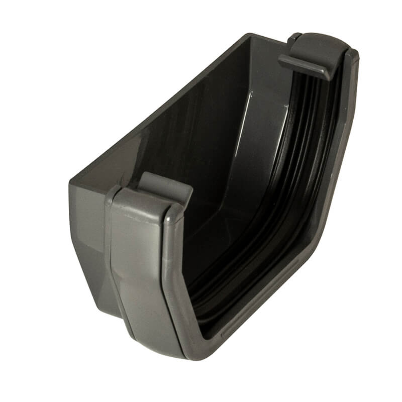 114mm Square Anthracite Grey External Stopend  image