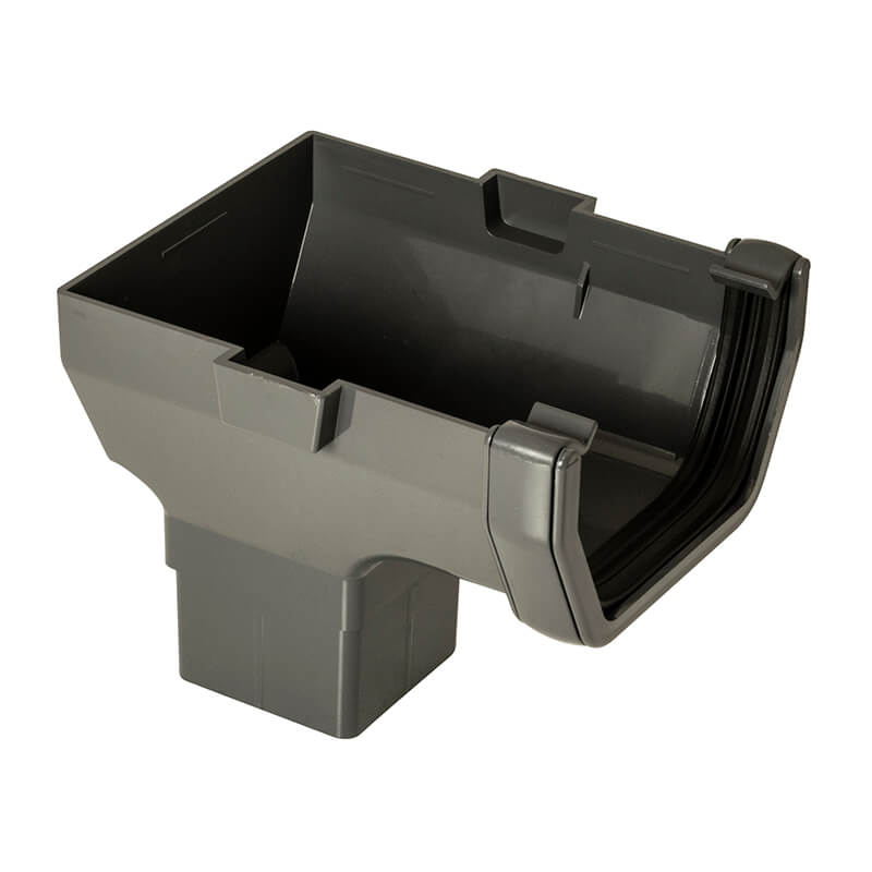 114mm Square Anthracite Grey Stopend Outlet  image