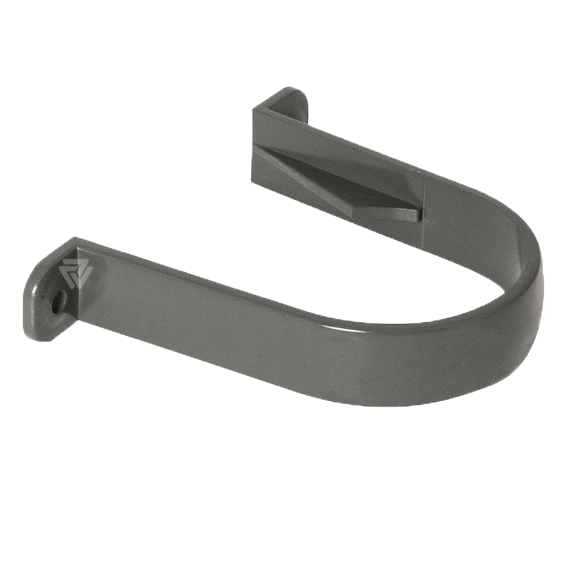68mm Round Anthracite Grey Pipe Clip  image