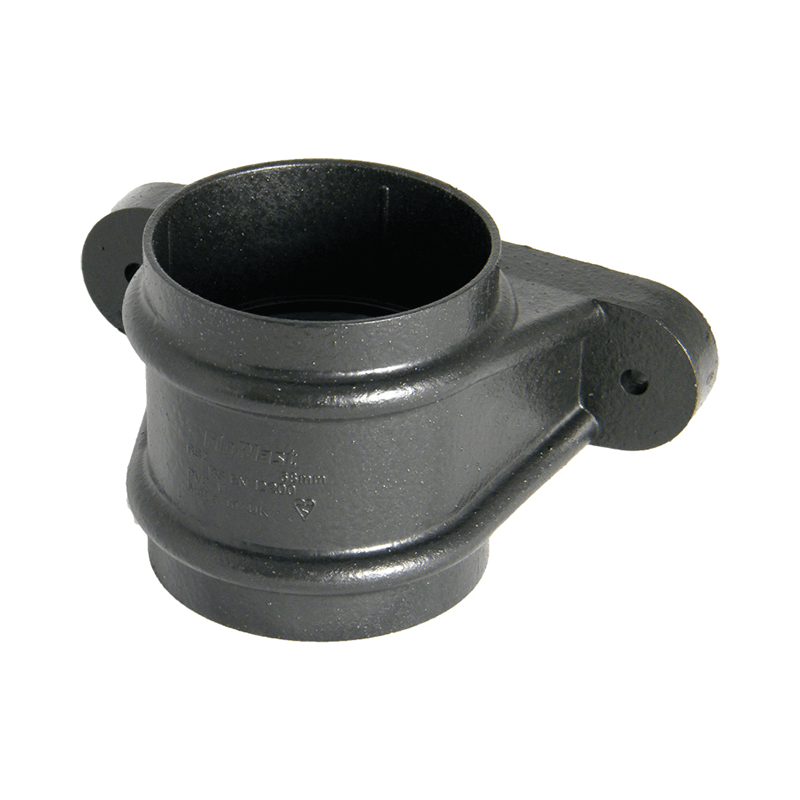 68mm Round Cast Iron Effect Pipe Socket With Fixing Lugs image