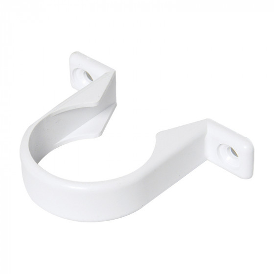 32mm ABS Solvent Weld Waste White Pipe Clip image