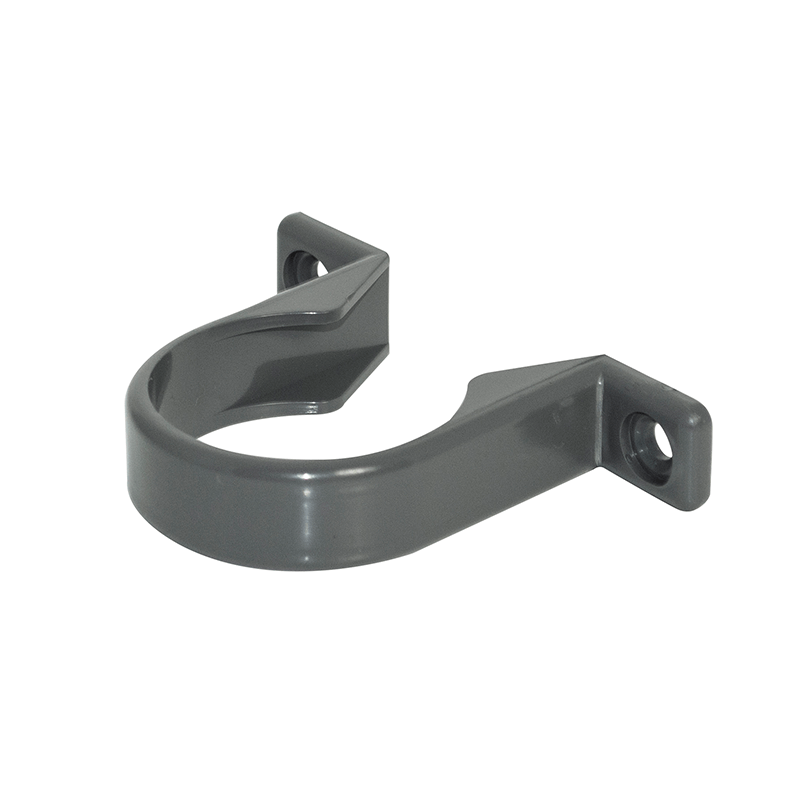 32mm ABS Solvent Weld Waste Anthracite Grey Pipe Clip image