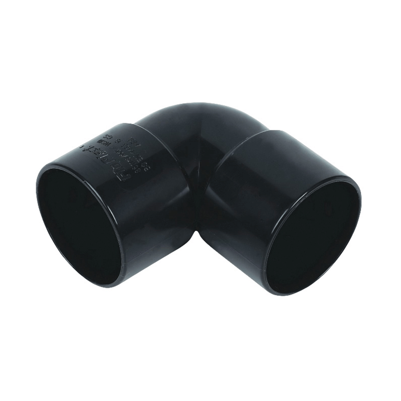32mm ABS 90° Solvent Weld Waste Black Knuckle Bend image