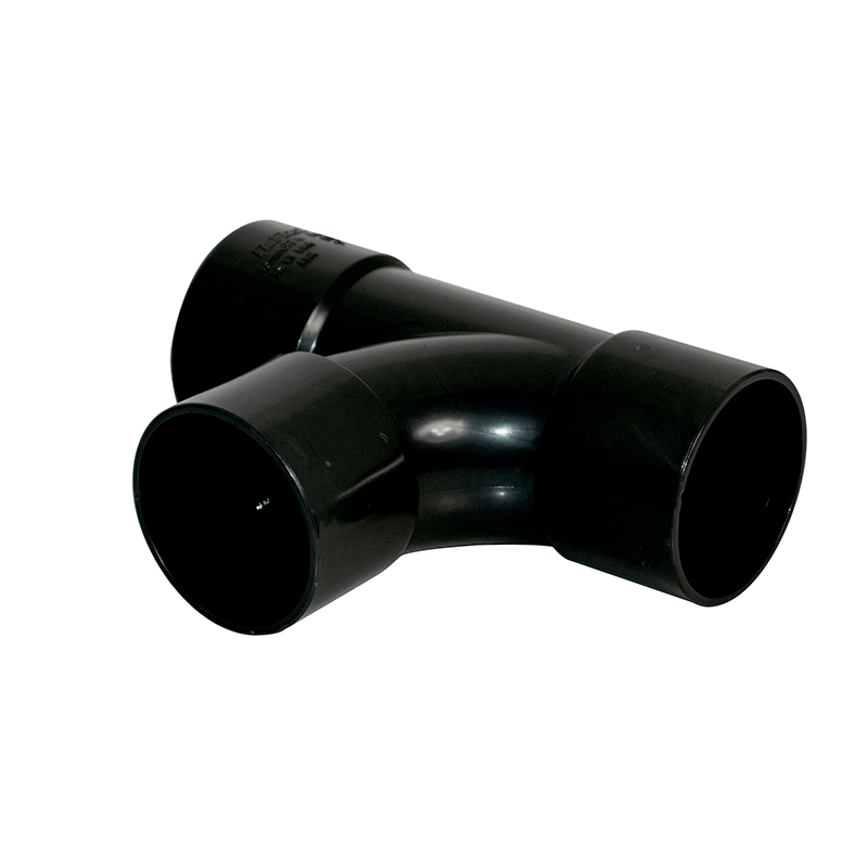 40mm ABS Solvent Weld Waste Black Tee image