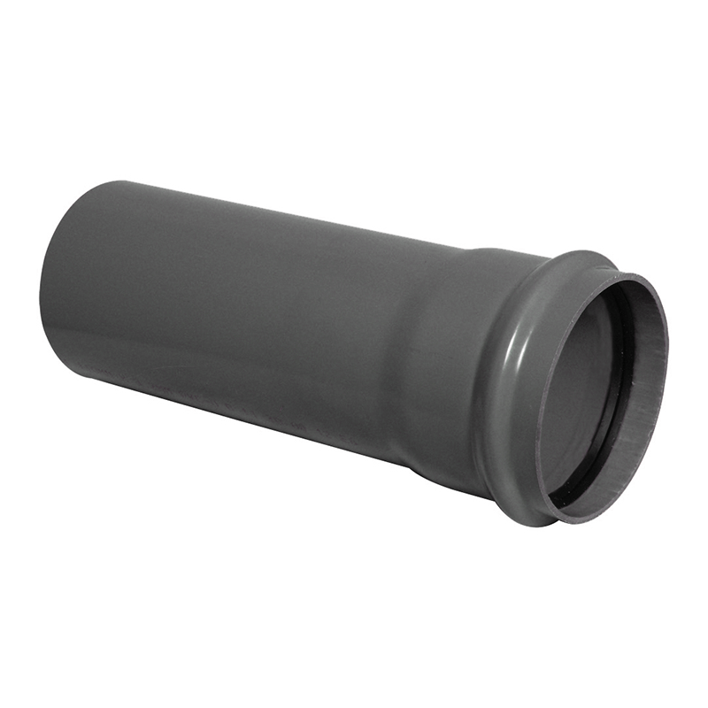 110mm Anthracite Grey Single Socket Soil Pipe 3m  image