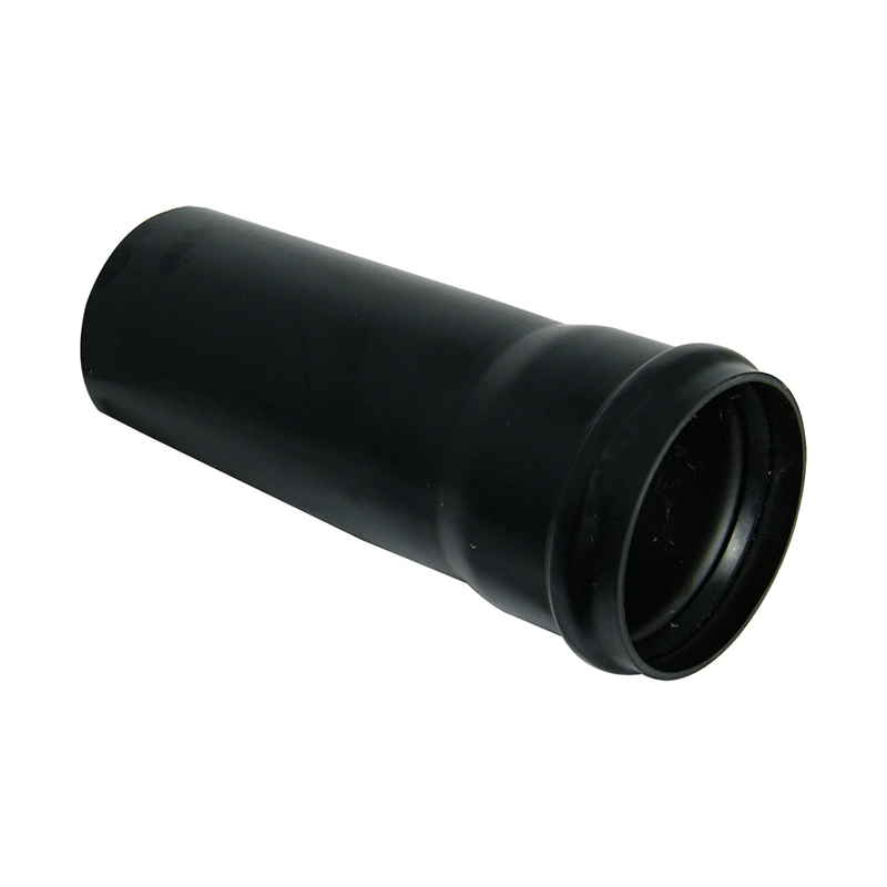 110mm Black Single Socket Soil Pipe 4m  image