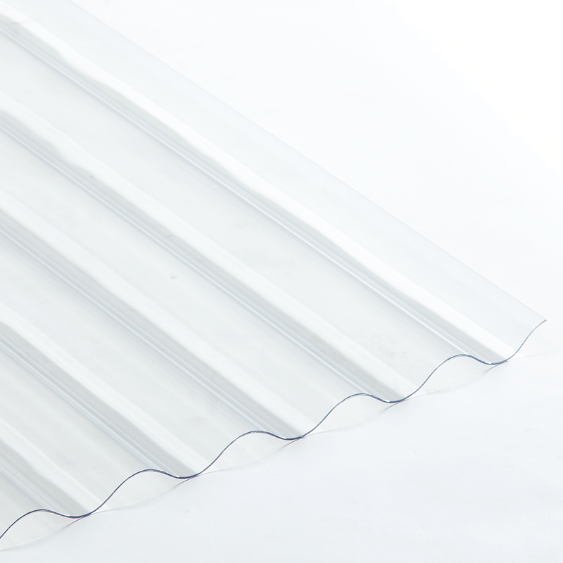 900mm Clear 0.8mm Corrugated Polycarbonate Sheet 2.0m