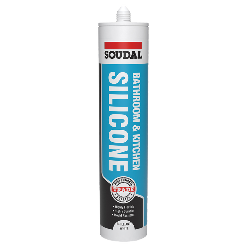 Soudal Bathroom & Kitchen Silicone Clear 290ml image