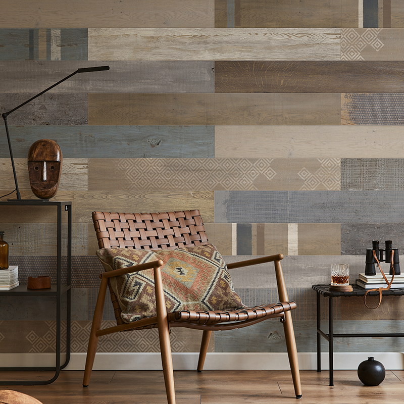 Feature Wall+ Dark Vintage Wood 6mm Zest Wall Panels 1200mm x 154mm Pk9 image