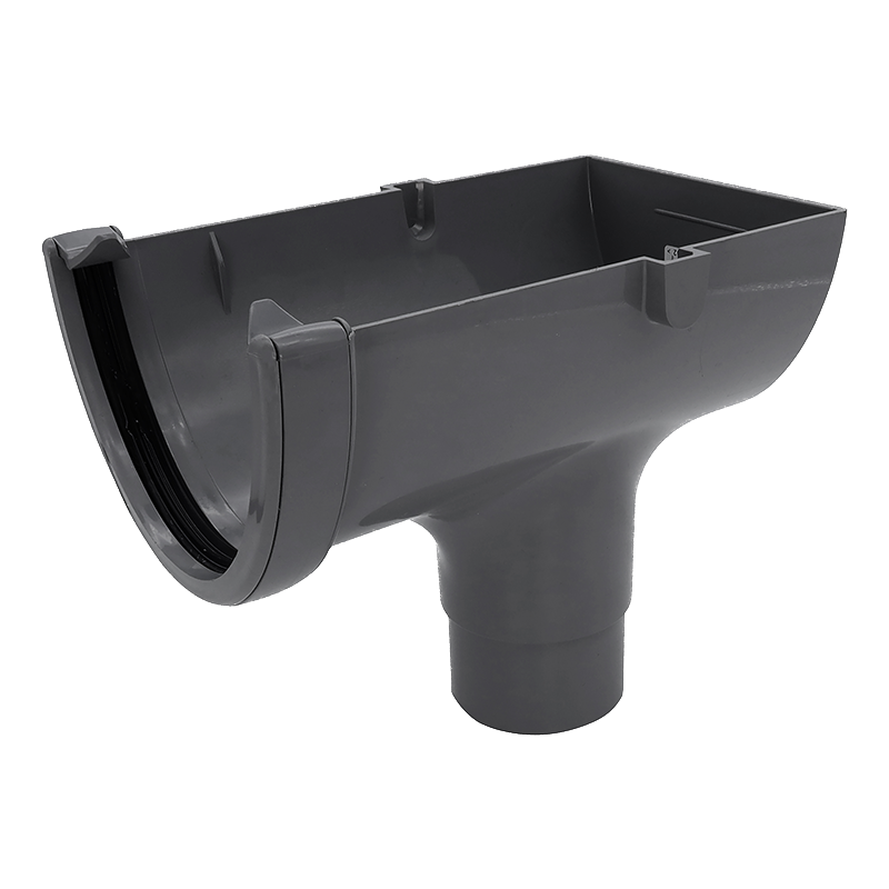 115mm Deepflow Hi-Cap Anthracite Grey Stopend Outlet  image