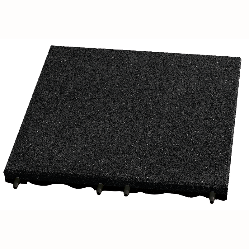 30mm Black Rubber Play-Safe Tile (500mm x 500mm) image